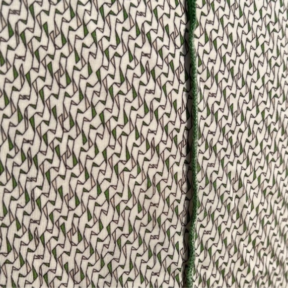 Rag & Bone Sabeen Jersey slim fit top with green geometric print - Picture 4 of 8